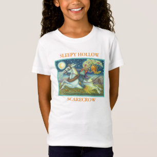 頭のない馬の男のかかし、女の子のジャージーTシャツ Tシャツ