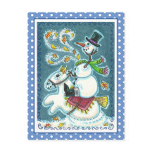 頭のない馬の雪だるま、クリスマスハロウィーンのユーモア。