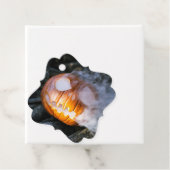 頭のない馬乗りのジャック・オ・ランタンが炎の頭を上げる フェイバータグ (インサイチュ)