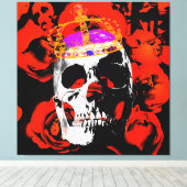 頭のキング。 キャンバスプリント (インサイチュ (ウッドフロア))