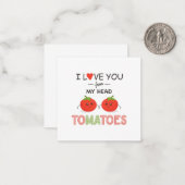 頭のトマトから愛してる ノートカード (正面/裏面インサイチュ)