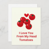 頭のトマトから愛してる バレンタインカード シーズンカード (正面/裏面)