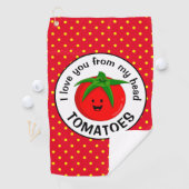 頭のトマトから ゴルフタオル (インサイチュ)