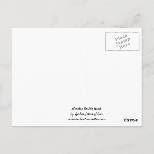 頭の上の怪物 ポストカード (裏面)