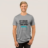 頭の中がタブだらけ トライブレンドTシャツ (正面全面)