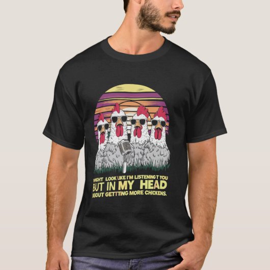 頭の中ではもっとチキンを買おうと思っている Tシャツ (正面)