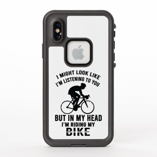 頭の中ではバイクに乗ってる Tシャツ LifeProof iPhoneケース (裏面)