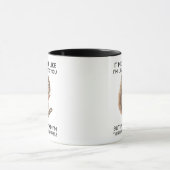 頭の中でリス考えクのことよおもしろい マグカップ (中央)