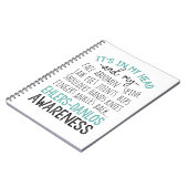 頭の中で私の体はEhlers-Danlos認識度 ノートブック (左側)