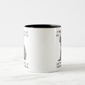 頭の中で私はコアラ考えスについておもしろい ツートーンマグカップ (中央)