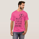 頭の中で私はバスケットボール遊だ Tシャツ (正面フル)