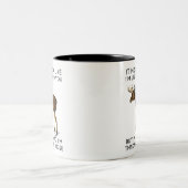 頭の中で私はムース考えについておもしろいいる ツートーンマグカップ (中央)