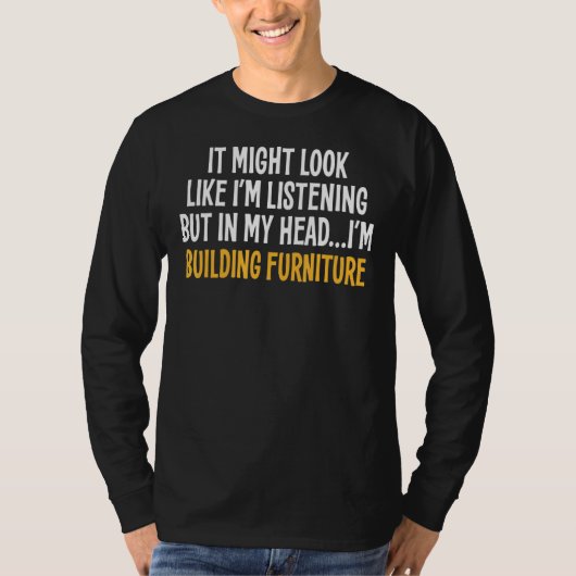 頭の中で私は建物家具の皮肉屋 Tシャツ (正面)