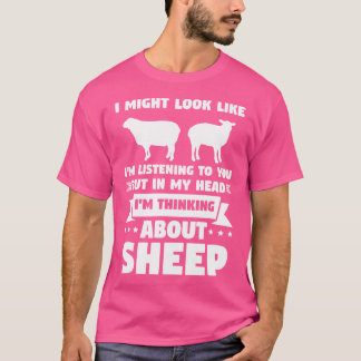 頭の中で私は羊考えの周りにいる Tシャツ