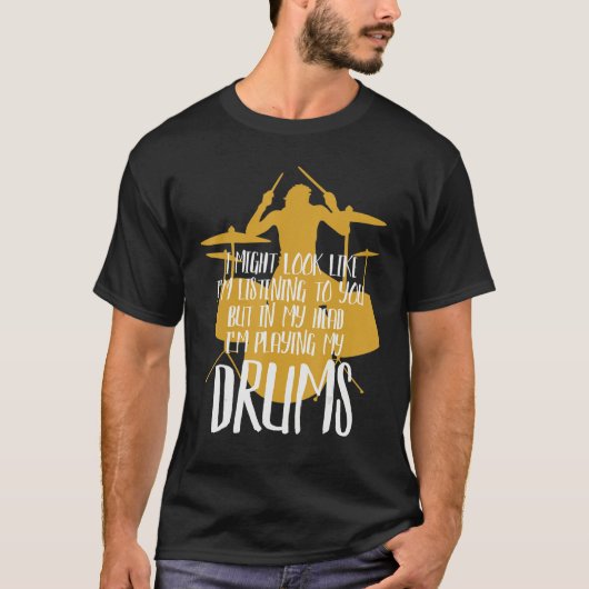 頭の中で私は遊ドラム Tシャツ (正面)