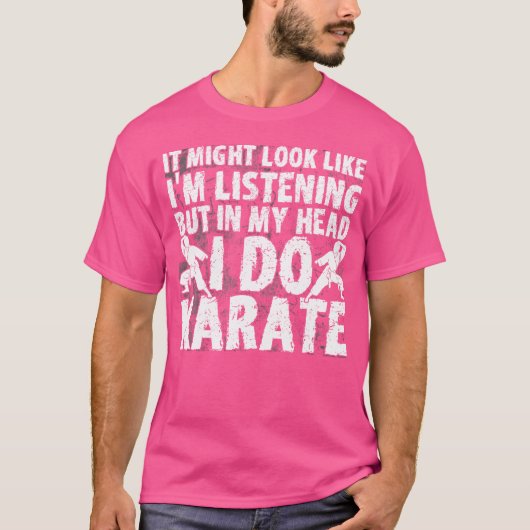 頭の中で空手トレーナー空手をやっている Tシャツ (正面)