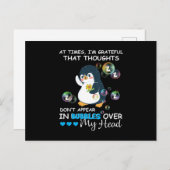 頭の中で考えが泡のように浮かんでこなくてありがたい ポストカード (正面/裏面)