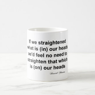 頭の中で コーヒーマグカップ