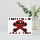 頭の中に穴を開けるアンチバレンタイン シーズンポストカード (スタンド正面)