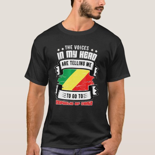 頭の中のコンゴ共和国 Tシャツ (正面)