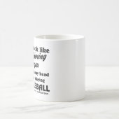 頭の中のピクルボール好き私のピックル遊ボール コーヒーマグカップ (中央)