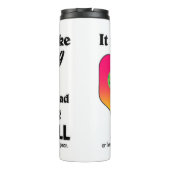 頭の中のピクルボール好き私のピックル遊ボール タンブラー (裏面)