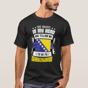 頭の中のボスニア・ヘルツェゴビナ Tシャツ
