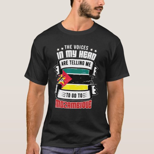 頭の中のモザンビーク Tシャツ (正面)