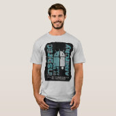 頭の中の世界 Android ストリートアート テック グラフィック デザイン Tシャツ (正面フル)
