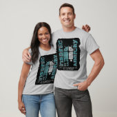 頭の中の世界 Android ストリートアート テック グラフィック デザイン Tシャツ (ユニセックス)