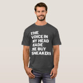 頭の中の声がスニーカー友達を買わせた Tシャツ (正面フル)