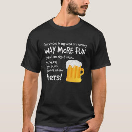 頭の中の声たちとビールを飲もう Tシャツ