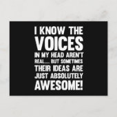 頭の中の声は実在... ポストカード (正面)