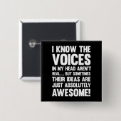 頭の中の声は実在... 缶バッジ (正面&裏面)