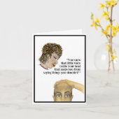 頭の中の小さな声 カード (黄色い花)