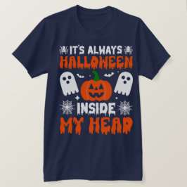 頭の中はいつもハロウィンだ Tシャツ