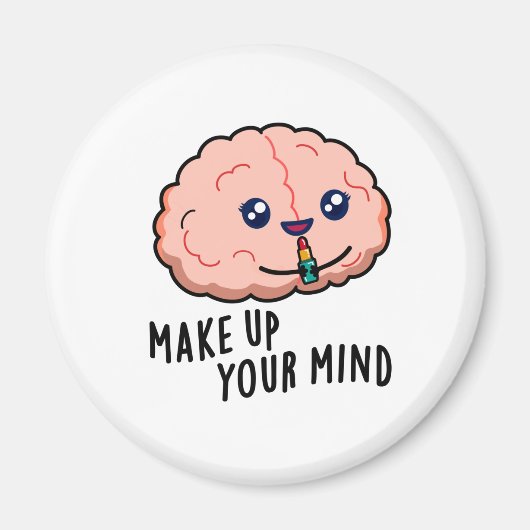 頭の中をパッおもしろいと決める マグネット (正面)