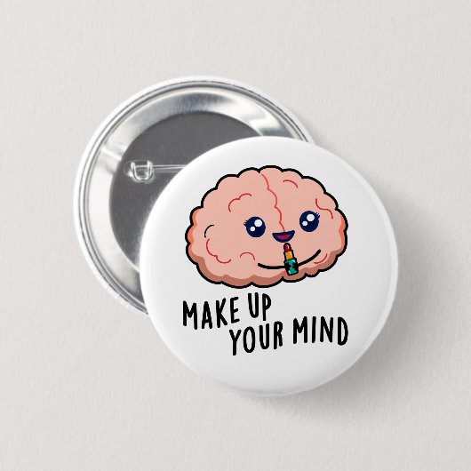 頭の中をパッおもしろいと決める 缶バッジ (正面&裏面)