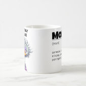 頭の中オフラインのママ コーヒーマグカップ (中央)