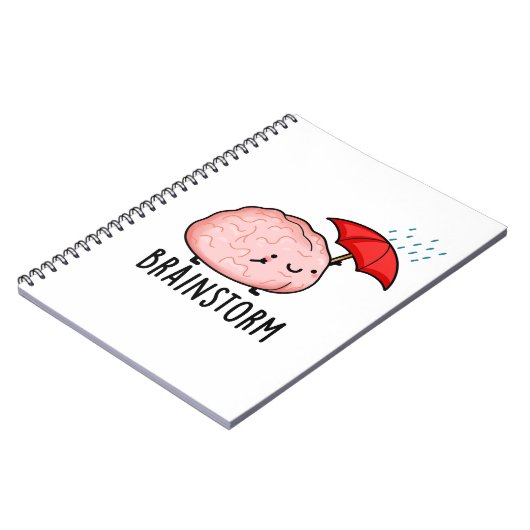 頭の嵐 面白い解剖学のしゃれ ノートブック (左側)