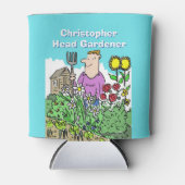 頭の庭師。名前の選択を追加。 缶クーラー (正面)