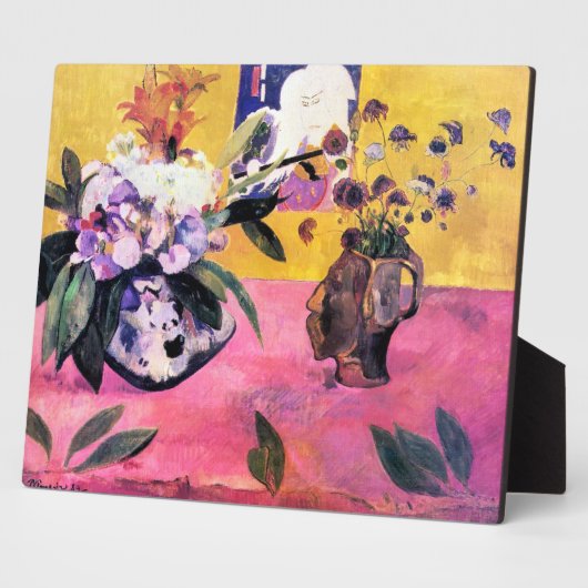 頭の形をした花瓶を持つ静物人生 | Paul Gauguin | フォトプラーク (側面)