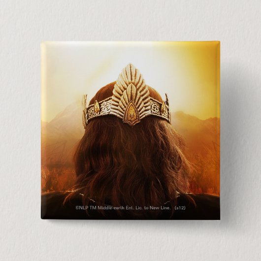 頭の後（クラウン付き） 缶バッジ (正面)