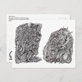 頭の悪い ポストカード (正面/裏面)