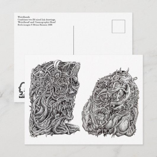 頭の悪い ポストカード (正面/裏面)