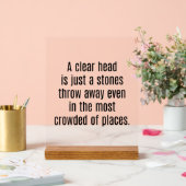 頭の澄んアクリルの看板 アクリルサイン (ウェディング)