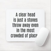 頭の澄んマウスパッド マウスパッド (マウス)