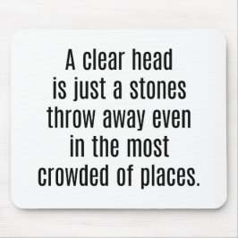 頭の澄んマウスパッド マウスパッド