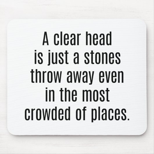 頭の澄んマウスパッド マウスパッド (正面)