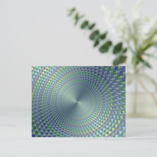 頭の痛み – フラクタルポストカード ポストカード (スタンド正面)